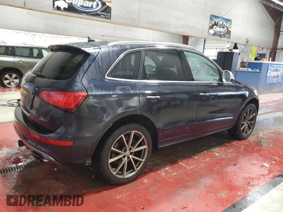 2016 Audi SQ5 3.0T Technik with VIN WA1LCAFP2GA035491, listed as a Copart auction lot 84615454 with 86,936 mi miles and Salvage Title. Bid and sale history available at carsss.com. Image 3.