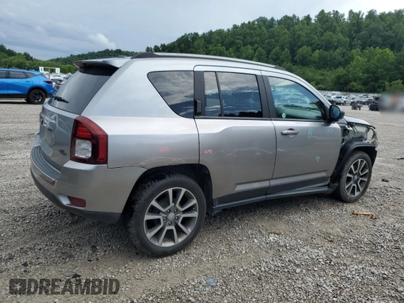 2017 Jeep Compass Sport with VIN 1C4NJCBAXHD166993, listed as a Copart auction lot 61578975 with 95,787 mi miles and Salvage title. Bid and sale history available at DreamBid. Image 3.
