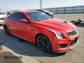 2017 Cadillac ATS-V with VIN 1G6AN1RY1H0184660, listed as a Copart auction lot 76267494 with 81,309 mi miles and Salvage Title. Bid and sale history available at carsss.com. Image 4.