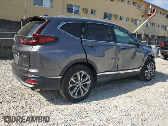 2020 Honda CR-V Touring with VIN 2HKRW2H96LH677520, listed as a Copart auction lot 52264155 with 33,909 mi miles and Salvage Title. Bid and sale history available at DreamBid. Image 3.