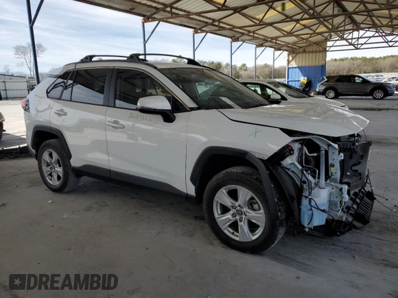 2021 Toyota RAV4 XLE with VIN 2T3W1RFV1MC136574, listed as a Copart auction lot 49177995 with 36,717 mi miles and Salvage Title. Bid and sale history available at carsss.com. Image 4.