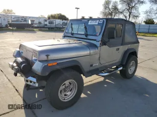 1993 Jeep Wrangler with VIN 1J4FY29S2PP242528, listed as a Copart auction lot 49787365 with 147,707 mi miles and Salvage Title. Bid and sale history available at carsss.com. Image 1.