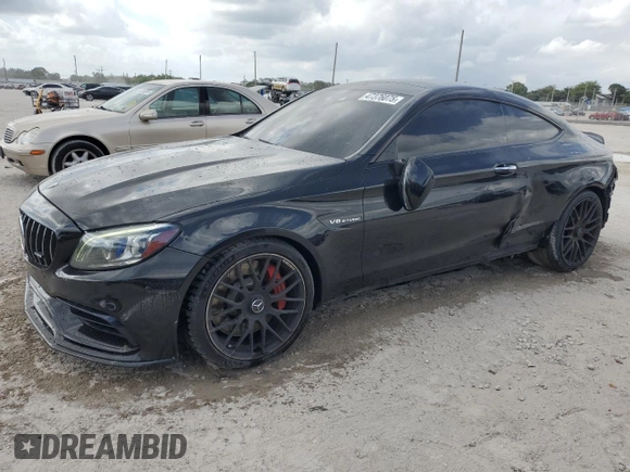 2020 Mercedes-Benz C 63 S AMG with VIN WDDWJ8HB1LF979739, listed as a Copart auction lot 47376075 with 73,271 mi miles and Salvage title. Bid and sale history available at DreamBid. Image 1.