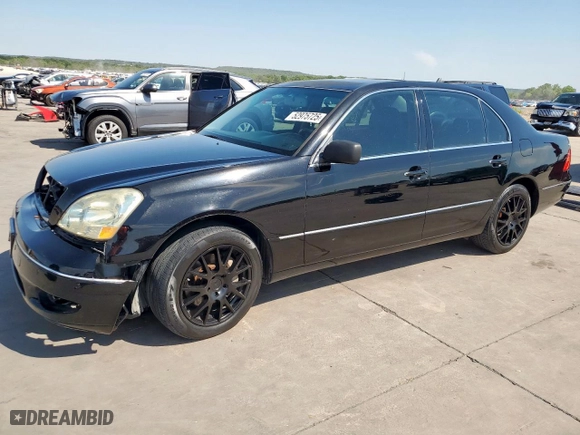 2003 Lexus LS 430 with VIN JTHBN30F530116362, listed as a Copart auction lot 52975725 with 254,221 mi miles and Salvage Title. Bid and sale history available at carsss.com. Image 1.