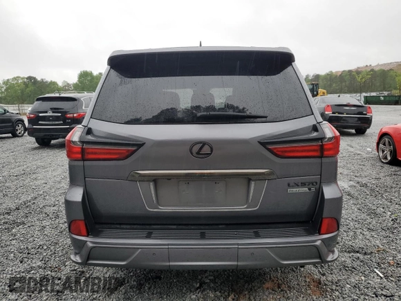 2016 Lexus LX 570 with VIN JTJHY7AX0G4192598, listed as a Copart auction lot 51861185 with 118,710 mi miles and Salvage Title. Bid and sale history available at DreamBid. Image 6.