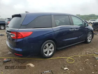 2018 Honda Odyssey EX with VIN 5FNRL6H57JB103291, listed as a Copart auction lot 58733025 with 177,279 mi miles and Salvage title. Bid and sale history available at DreamBid. Image 3.