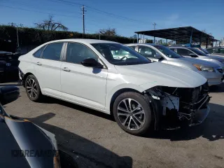 2024 Volkswagen Jetta Sport with VIN 3VWAM7BU8RM093732, listed as a Copart auction lot 44820755 with 7,547 mi miles and Salvage title. Bid and sale history available at DreamBid. Image 4.