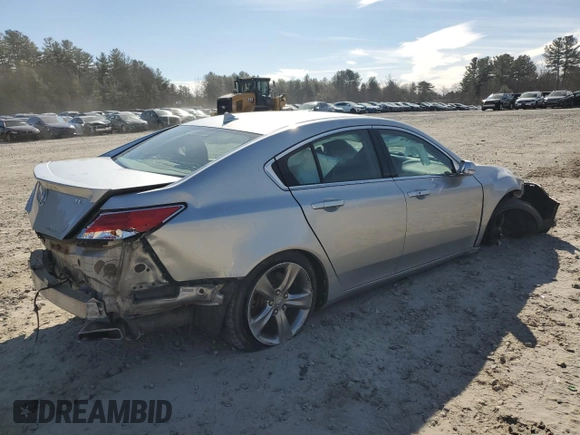 2012 Acura TL Tech Auto with VIN 19UUA9F58CA009647, listed as a Copart auction lot 50966595 with 202,526 mi miles and Clean Title. Bid and sale history available at carsss.com. Image 3.