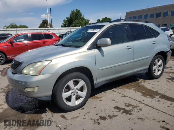 2005 Lexus RX 330 with VIN JTJGA31U350051558, listed as a Copart auction lot 60489215 with 216,702 mi miles and Salvage title. Bid and sale history available at DreamBid. Image 1.