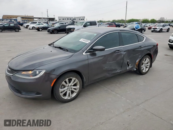2016 Chrysler 200 LX with VIN 1C3CCCFB5GN185808, listed as a Copart auction lot 51444935 with 121,629 mi miles and Clean Title. Bid and sale history available at carsss.com. Image 1.