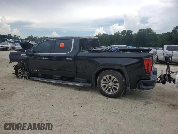 2020 GMC Sierra 1500 Denali with VIN 1GTU9FED5LZ267544, listed as a Copart auction lot 61575405 with 37,528 mi miles and Non repairable. Bid and sale history available at DreamBid. Image 2.