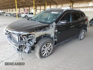 2018 Nissan Rogue S with VIN 5N1AT2MT1JC819560, listed as a Copart auction lot 53821785 with 57,197 mi miles and Salvage Title. Bid and sale history available at carsss.com. Image 1.