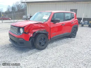 2017 Jeep Renegade Sport with VIN ZACCJAAB4HPF48038, listed as a IAAI auction lot 41803145 with 104,752 mi miles. Bid and sale history available at carsss.com. Image 2.