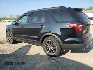2017 Ford Explorer Sport with VIN 1FM5K8GT8HGA74683, listed as a Copart auction lot 55941375 with 160,898 mi miles and Salvage title. Bid and sale history available at DreamBid. Image 2.