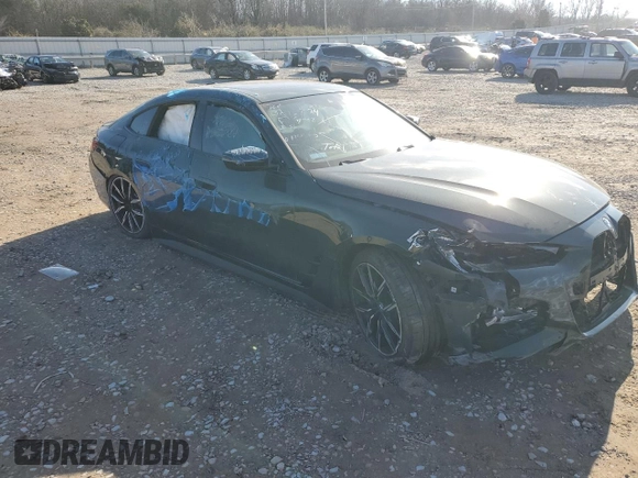 2023 BMW i4 eDrive40 z VIN WBY73AW08PFN49504, wystawiony jako Copart lot #85935954 z przebiegiem Nie podano mil oraz Szkoda całkowita • Salvage title. Historia ofert i sprzedaży dostępna na DreamBid. Obrazek 4.