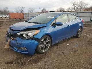 2015 Kia Forte EX with VIN KNAFX4A85F5304855, listed as a Copart auction lot 47529725 with 105,489 mi miles and Salvage Title. Bid and sale history available at carsss.com. Image 1.