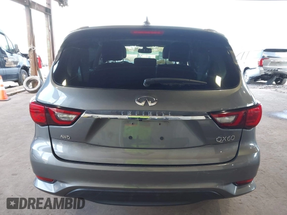 2019 Infiniti QX60 Luxe with VIN 5N1DL0MM8KC558679, listed as a IAAI auction lot 41973649 with 51,867 mi miles and . Bid and sale history available at DreamBid. Image 17.