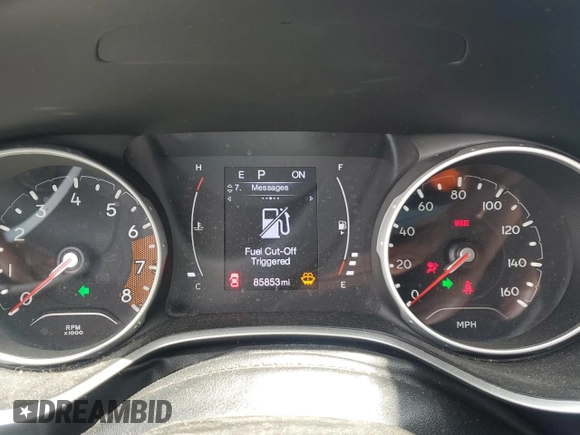 2021 Jeep Compass Altitude z VIN 3C4NJDBB5MT599544, wystawiony jako Copart lot #52992425 z przebiegiem 85 853 mil mil oraz Szkoda całkowita • Salvage title. Historia ofert i sprzedaży dostępna na DreamBid. Obrazek 9.