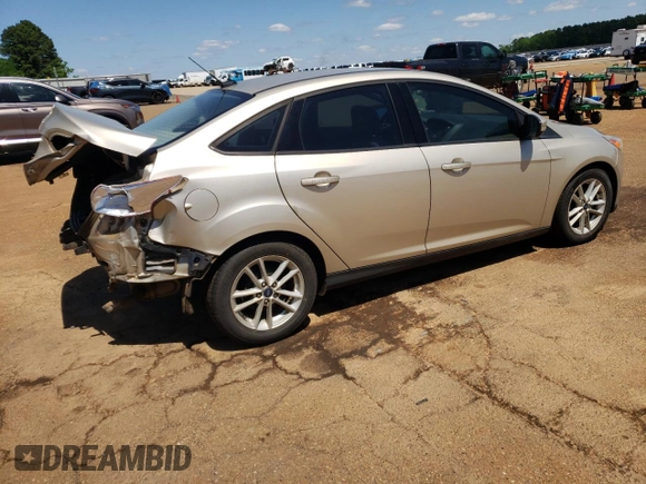 2017 Ford Focus SE with VIN 1FADP3F26HL295581, listed as a Copart auction lot 52158745 with 104,453 mi miles and Salvage title. Bid and sale history available at DreamBid. Image 3.