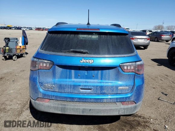 2017 Jeep Compass Latitude with VIN 3C4NJDBB7HT660673, listed as a Copart auction lot 48692465 with 120,397 mi miles and Salvage Title. Bid and sale history available at carsss.com. Image 6.