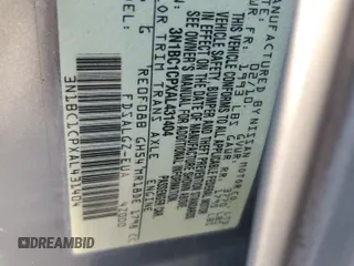 2010 Nissan Versa 1.8 SL with VIN 3N1BC1CPXAL431404, listed as a Copart auction lot 43817575 with 28,599 mi miles and Salvage Title. Bid and sale history available at carsss.com. Image 12.