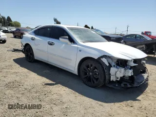 2022 Lexus ES 350 F Sport with VIN 58AGZ1B13NU112893, listed as a Copart auction lot 52641455 with 52,403 mi miles and Salvage title. Bid and sale history available at DreamBid. Image 4.