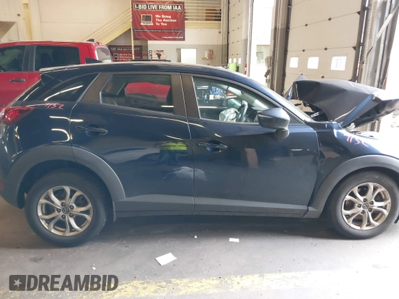 2019 Mazda CX-3 Sport with VIN JM1DKFB70K1453573, listed as a IAAI auction lot 40166219 with 1 mi miles. Bid and sale history available at carsss.com. Image 14.