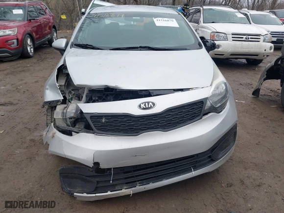 2015 Kia Rio LX with VIN KNADM4A39F6452036, listed as a IAAI auction lot 41516879 with 95,775 mi miles. Bid and sale history available at carsss.com. Image 13.