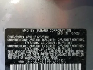 2023 Subaru Forester Premium with VIN JF2SKAEC1PH523195, listed as a Copart auction lot 54130585 with 44,931 mi miles and Salvage Title. Bid and sale history available at carsss.com. Image 13.