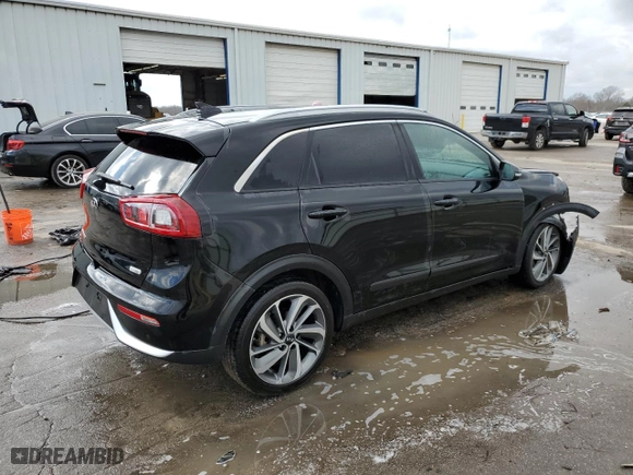 2018 Kia Niro Touring with VIN KNDCE3LC0J5124215, listed as a Copart auction lot 43737615 with 106,120 mi miles and Salvage Title. Bid and sale history available at carsss.com. Image 3.