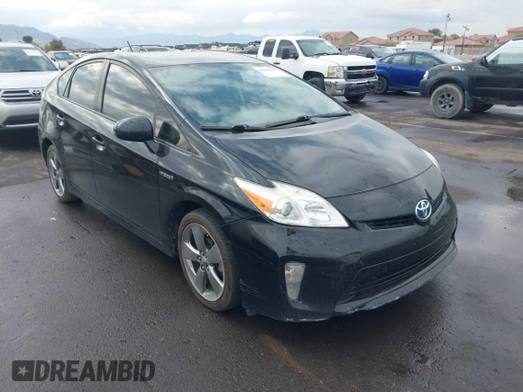 2013 Toyota Prius One with VIN JTDKN3DU4D5617063, listed as a IAAI auction lot 41461279 with 247,219 mi miles. Bid and sale history available at carsss.com. Image 1.