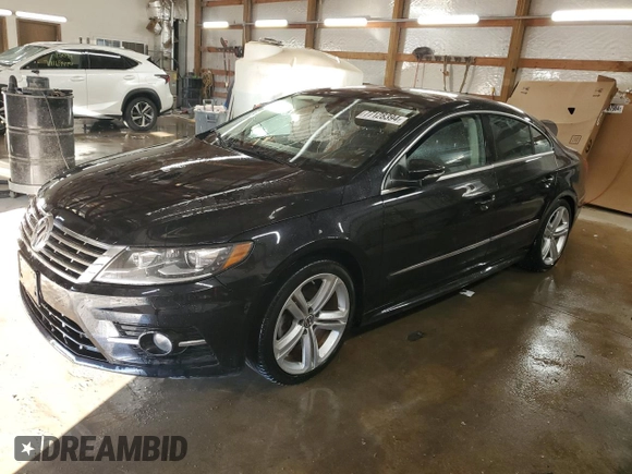2014 Volkswagen CC R-Line with VIN WVWBN7AN3EE503237, listed as a Copart auction lot 77128394 with 84,995 mi miles and Salvage Title. Bid and sale history available at carsss.com. Image 1.
