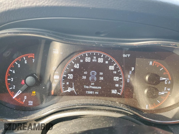 2019 Dodge Durango GT Plus with VIN 1C4RDHDG2KC650595, listed as a Copart auction lot 48521085 with 73,981 mi miles and Salvage Title. Bid and sale history available at carsss.com. Image 9.