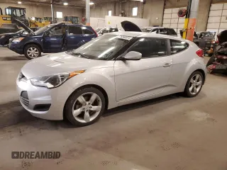 2014 Hyundai Veloster with VIN KMHTC6AD3EU212217, listed as a Copart auction lot 76396874 with 156,718 mi miles and Salvage Title. Bid and sale history available at carsss.com. Image 1.