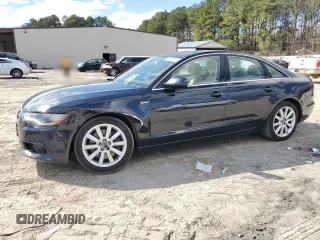 2013 Audi A6 3.0T Premium Plus with VIN WAUGGAFC1DN085115, listed as a Copart auction lot 46925835 with 123,817 mi miles and Salvage Title. Bid and sale history available at carsss.com. Image 1.