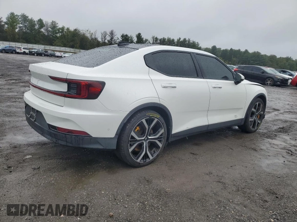 2021 Polestar 2 Launch Edition with VIN LPSED3KA2ML017218, listed as a Copart auction lot 73295444 with 33,808 mi miles and Salvage Title. Bid and sale history available at carsss.com. Image 3.