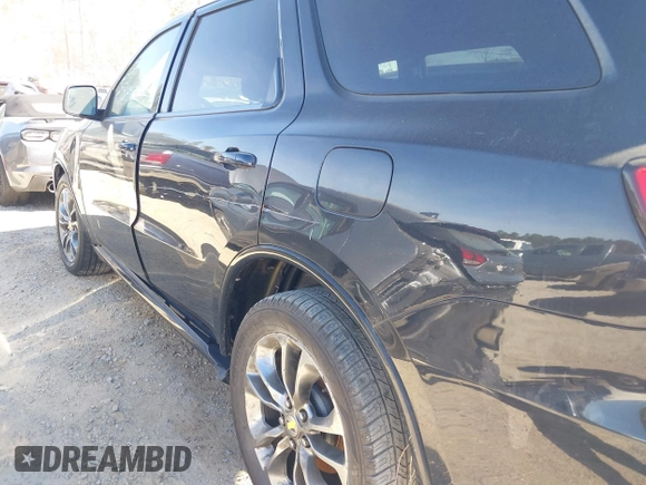 2019 Dodge Durango GT Plus with VIN 1C4RDHDG5KC721398, listed as a IAAI auction lot 41697019 with 105,620 mi miles and . Bid and sale history available at carsss.com. Image 6.