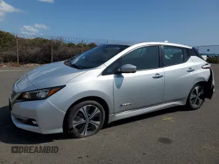 2018 Nissan LEAF SV z VIN 1N4AZ1CP2JC305496, wystawiony jako Copart lot #44469875 z przebiegiem 39 859 mil mil oraz Szkoda całkowita • Salvage title. Historia ofert i sprzedaży dostępna na DreamBid. Obrazek 1.