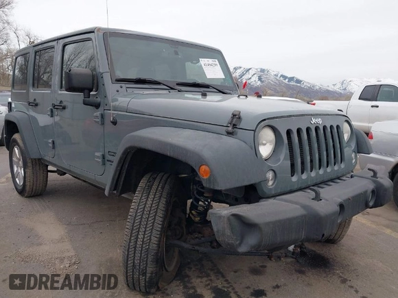 2014 Jeep Wrangler Unlimited Sport with VIN 1C4BJWDG4EL319259, listed as a IAAI auction lot 41494299 with 141,699 mi miles. Bid and sale history available at carsss.com. Image 1.