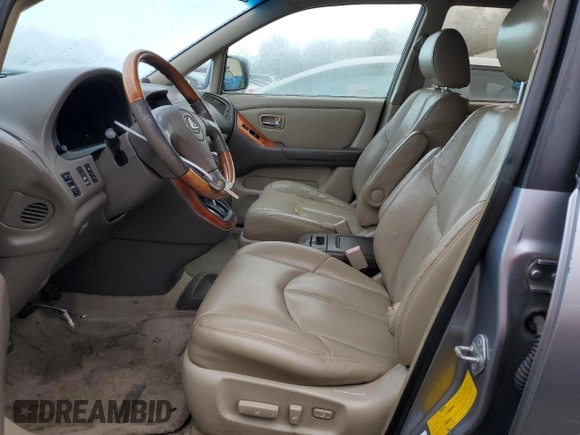 2001 Lexus RX 300 with VIN JTJHF10U510206858, listed as a Copart auction lot 80909304 with 219,722 mi miles and Salvage Title. Bid and sale history available at carsss.com. Image 7.