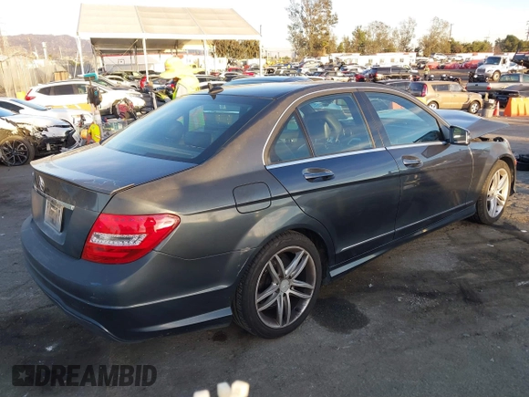 2013 Mercedes-Benz C-Class C 250 Sport with VIN WDDGF4HB8DA775968, listed as a IAAI auction lot 41646003 with 174,541 mi miles. Bid and sale history available at carsss.com. Image 4.