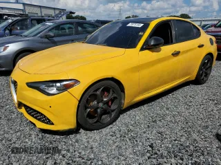 2019 Alfa Romeo Giulia Ti Sport with VIN ZARFAMBN0K7603506, listed as a Copart auction lot 82777534 with 0 mi miles and Non Repairable. Bid and sale history available at carsss.com. Image 1.