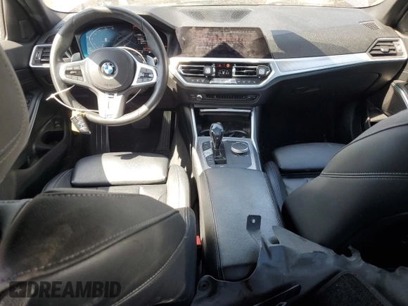 2020 BMW 3 Series 330i with VIN WBA5R1C08LFH41897, listed as a Copart auction lot 50094785 with 55,930 mi miles and Salvage Title. Bid and sale history available at carsss.com. Image 8.