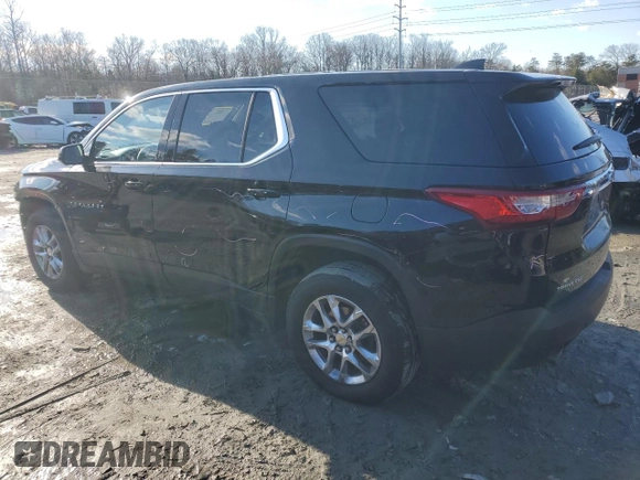 2020 Chevrolet Traverse LS with VIN 1GNERFKW8LJ110610, listed as a Copart auction lot 45092295 with 128,945 mi miles and Salvage Title. Bid and sale history available at carsss.com. Image 2.