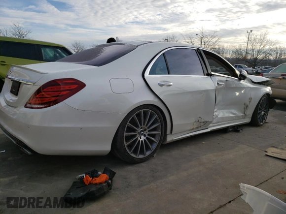2016 Mercedes-Benz S 550 with VIN WDDUG8CB8GA264697, listed as a Copart auction lot 87267274 with Not Provided miles and Salvage Title. Bid and sale history available at carsss.com. Image 3.