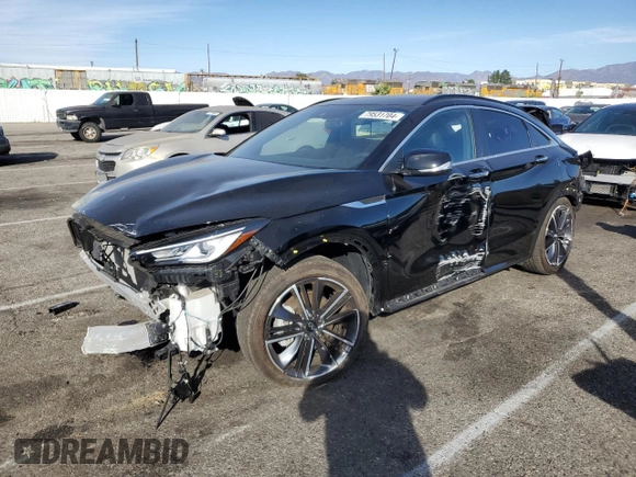2023 Infiniti QX55 Luxe z VIN 3PCAJ5JR3PF116090, wystawiony jako Copart lot #79531704 z przebiegiem 13 548 mil mil oraz Szkoda całkowita • Salvage title. Historia ofert i sprzedaży dostępna na DreamBid. Obrazek 1.