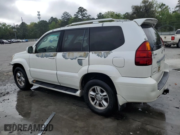 2005 Lexus GX with VIN JTJBT20X850068687, listed as a Copart auction lot 51453805 with 182,838 mi miles and Salvage Title. Bid and sale history available at carsss.com. Image 2.