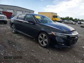 2018 Honda Accord Touring z VIN 1HGCV1F90JA031739, wystawiony jako Copart lot #54848365 z przebiegiem 114 634 mil mil oraz Szkoda całkowita • Salvage title. Historia ofert i sprzedaży dostępna na DreamBid. Obrazek 4.
