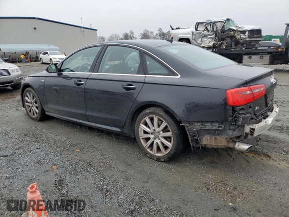 2015 Audi A6 3.0L TDI Premium Plus with VIN WAUFMAFC1FN009207, listed as a Copart auction lot 83690894 with 64,455 mi miles and Salvage Title. Bid and sale history available at carsss.com. Image 2.