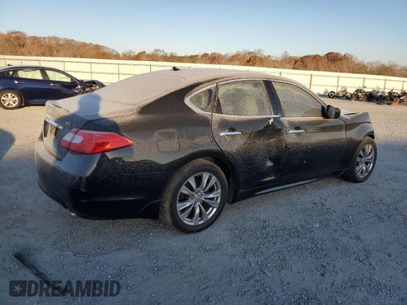 2012 Infiniti M37 with VIN JN1BY1AP2CM333450, listed as a Copart auction lot 83208834 with 193,838 mi miles and Salvage Title. Bid and sale history available at carsss.com. Image 3.
